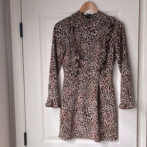 Topshop animal print dress